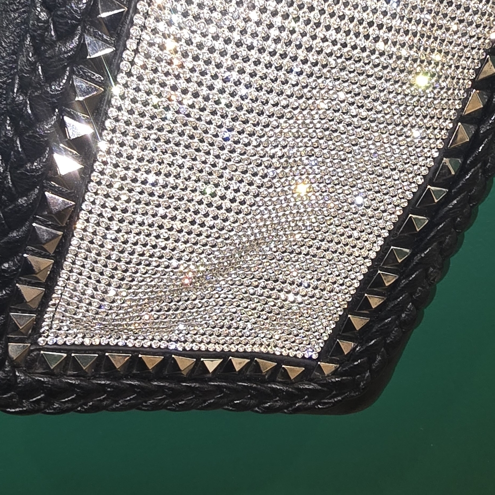Black and Silver Studded Women's Bag